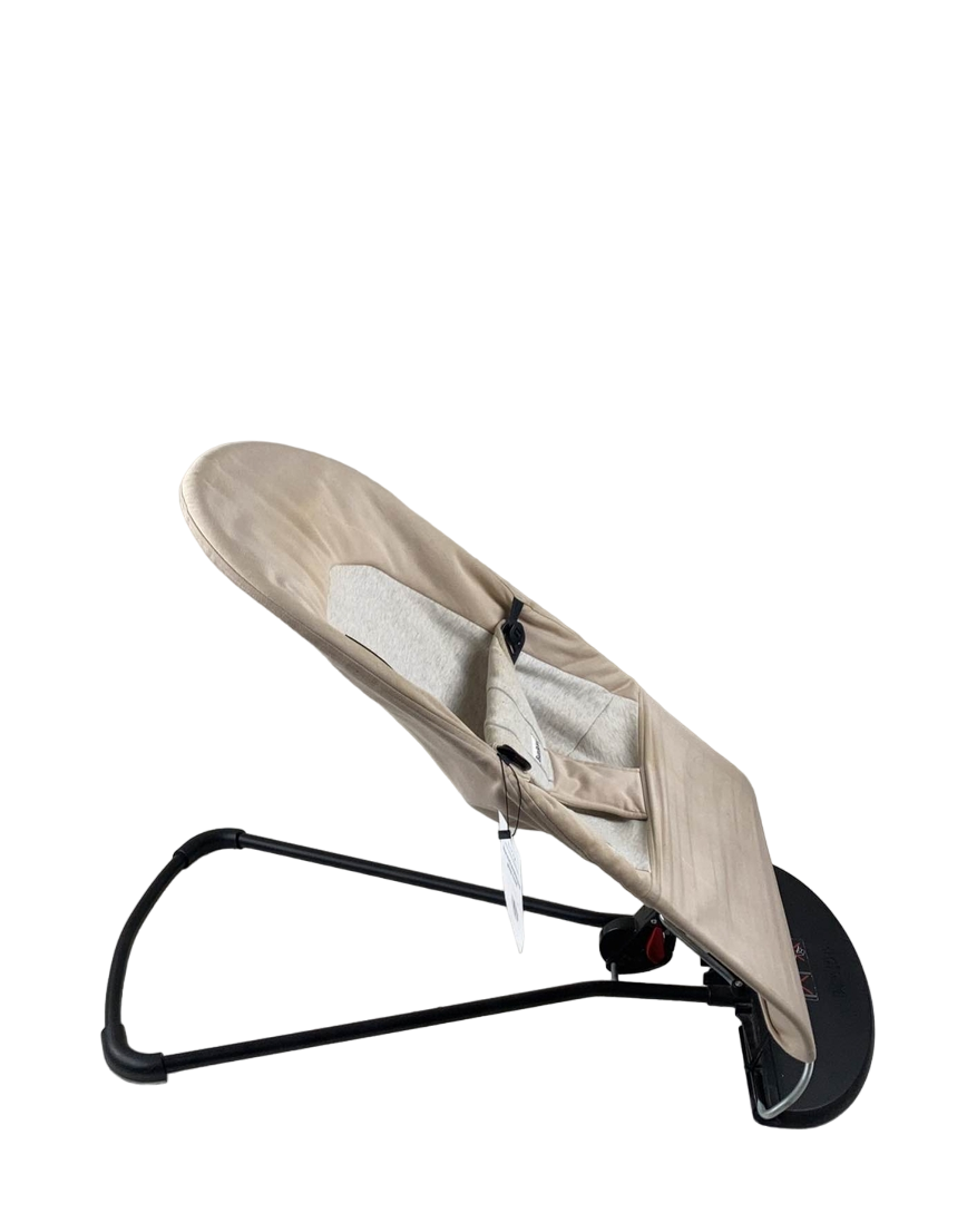 BabyBjorn Bouncer Balance, Beige/Grey, Black Frame