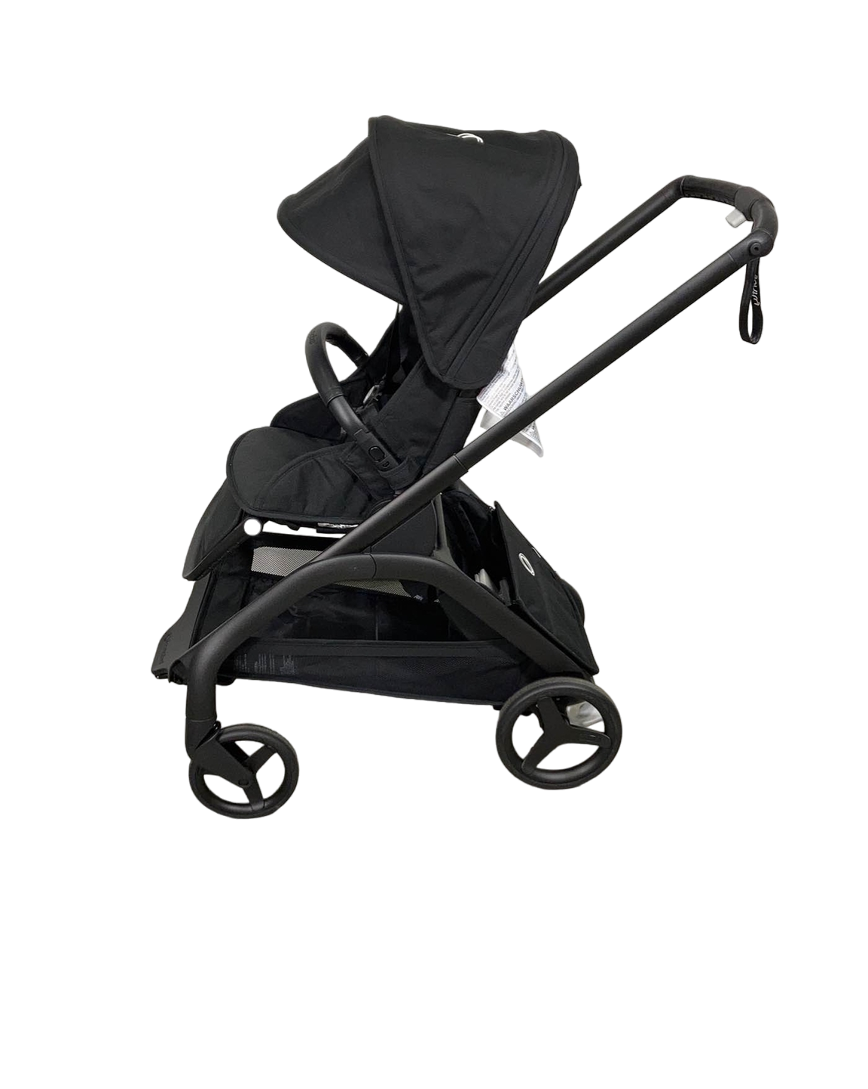 Bugaboo Dragonfly Stroller, 2023, Black, Midnight Black, Midnight Black