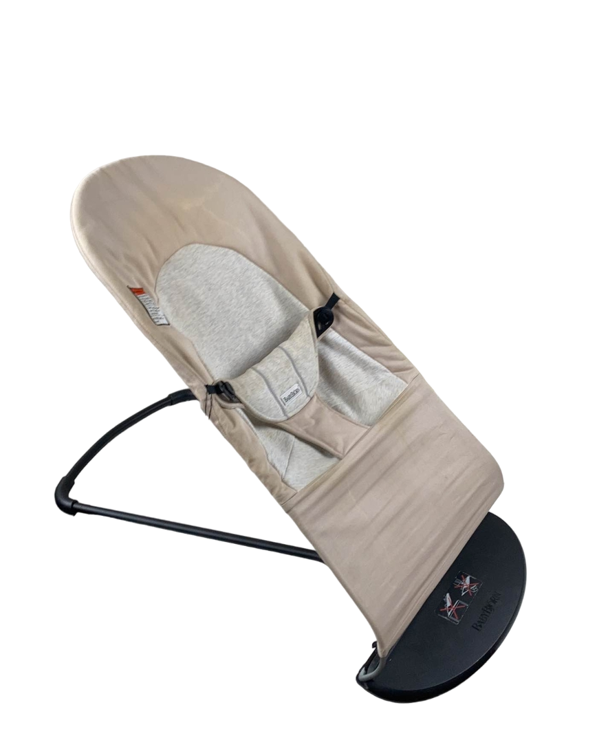 BabyBjorn Bouncer Balance, Beige/Grey, Black Frame