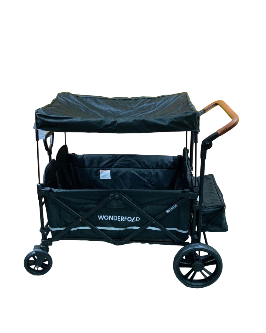 Wonderfold X4 Push & Pull Quad Stroller, Black, 2023