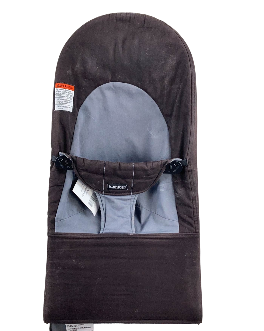 BabyBjorn Bouncer Balance, Black/Dark Gray, Black Frame