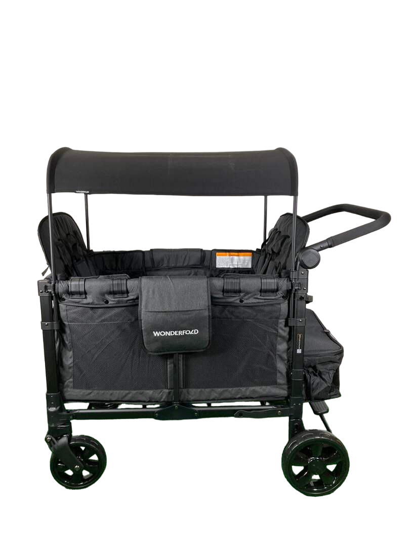 Wonderfold W4 Elite Stroller Wagon, Volcanic Black, 2023