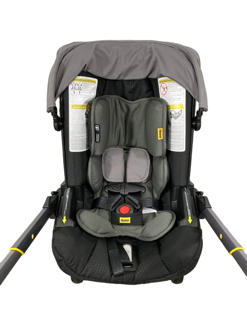 Doona Infant Car Seat & Stroller Combo, 2022, Grey Hound
