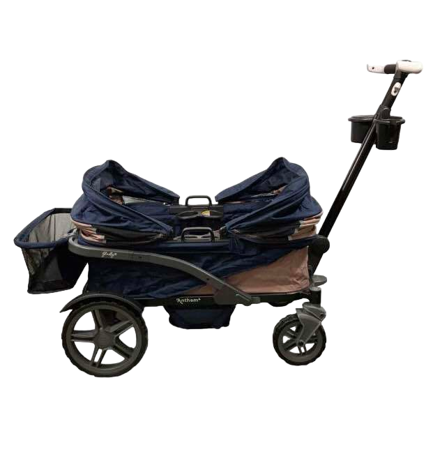 Gladly Family Anthem4 Classic 4 Seater All Terrain Wagon Stroller, Sand and Sea