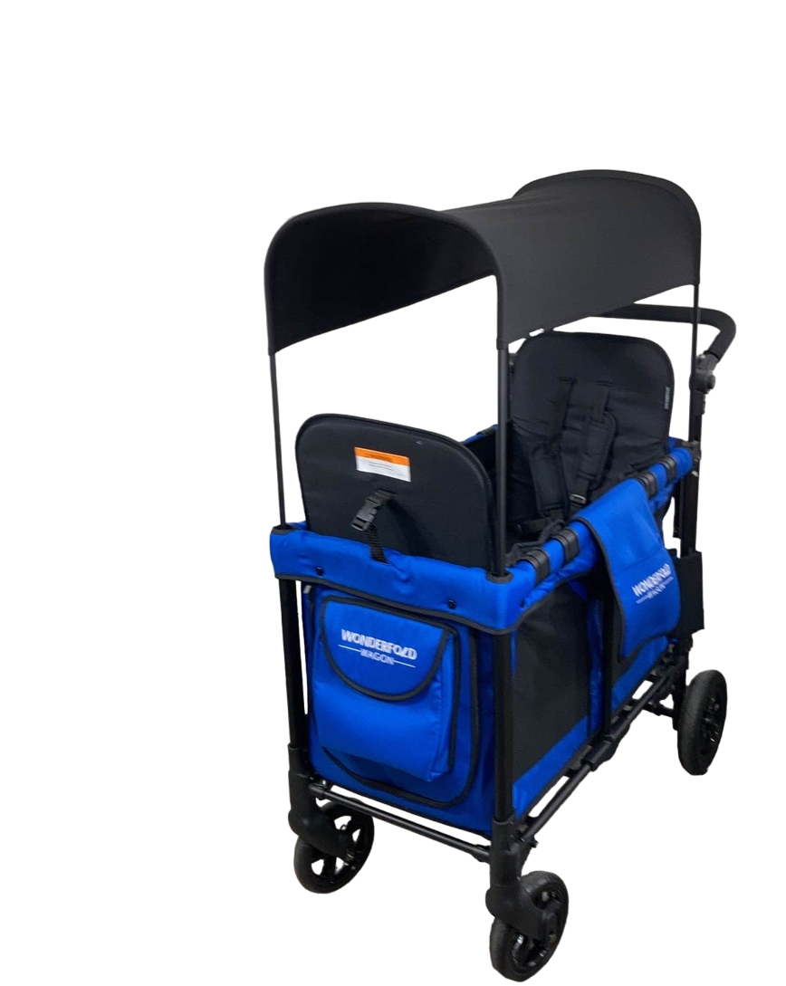 Wonderfold W2 Original Multifunctional Double Stroller Wagon, Blue, 2022