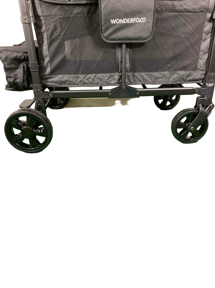 Wonderfold W4 Elite Stroller Wagon, Volcanic Black, 2023