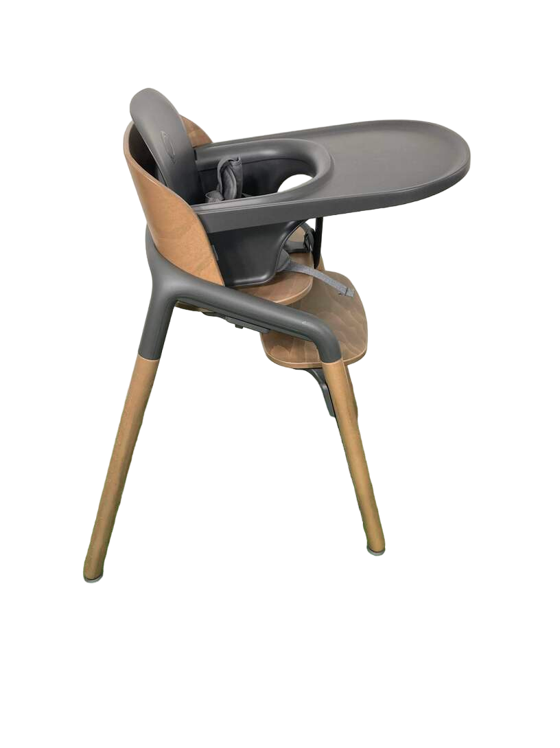 Bugaboo Giraffe High Chair Complete, Warm Wood And Gray