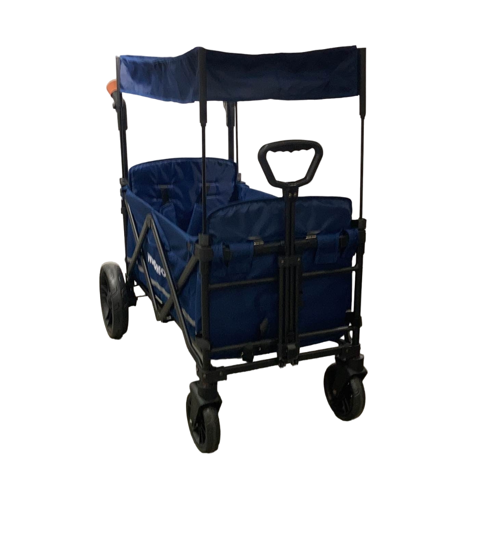 Wonderfold X2 Push + Pull Double Stroller Wagon, 2023, Sapphire Navy