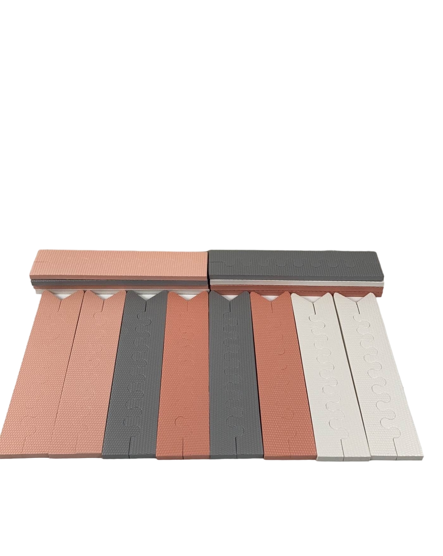 Skip Hop Interlocking Foam Floor Tiles Playspot, Grey/Peach