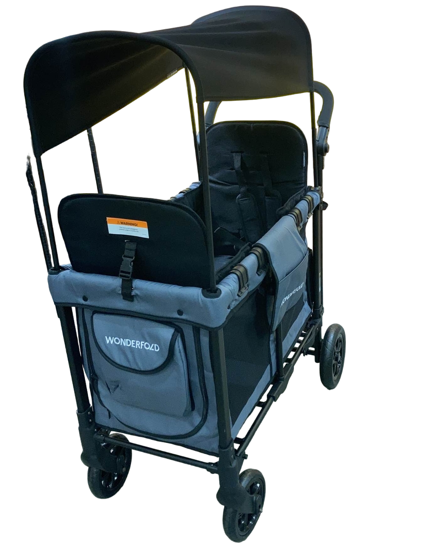 Wonderfold W2 Original Multifunctional Double Stroller Wagon, 2023, Charcoal Gray