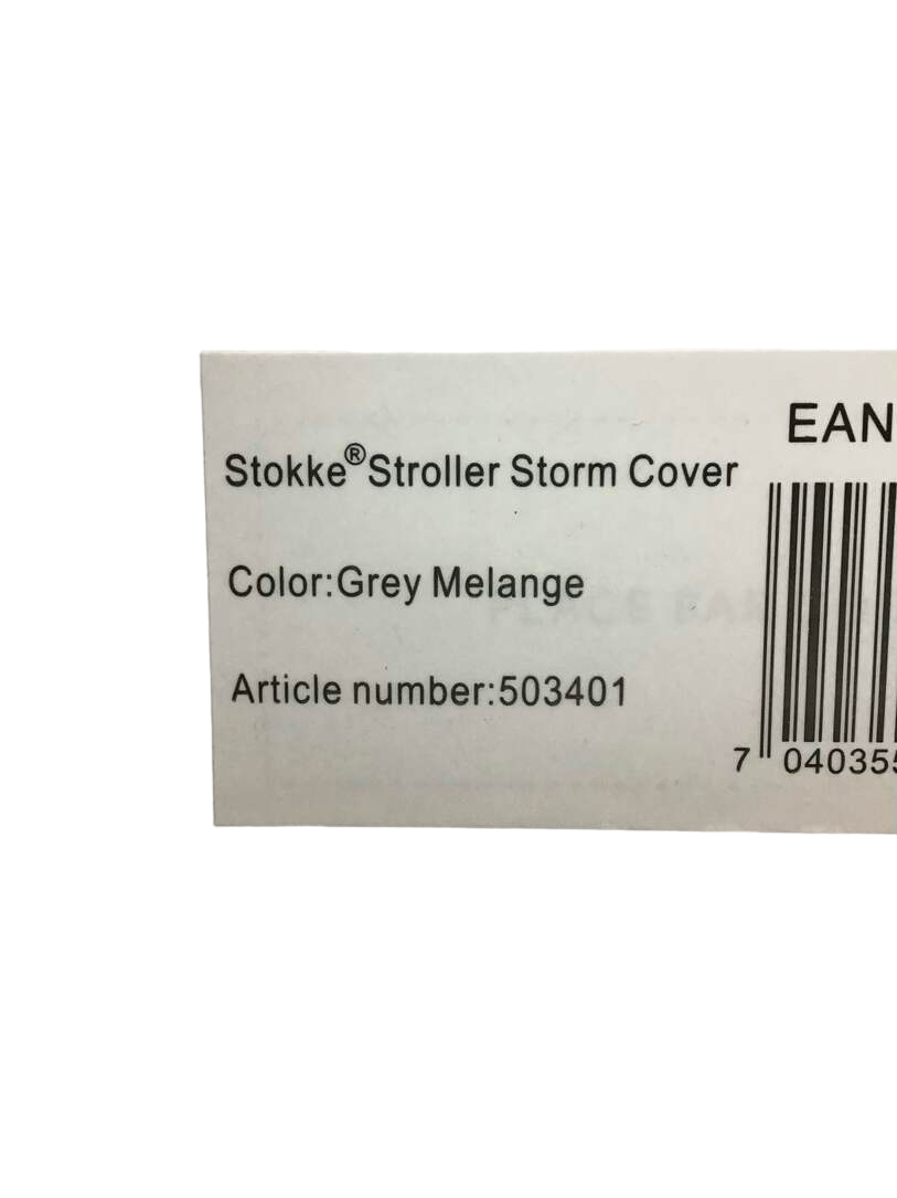 Stokke Stroller Storm Cover, Grey Melange