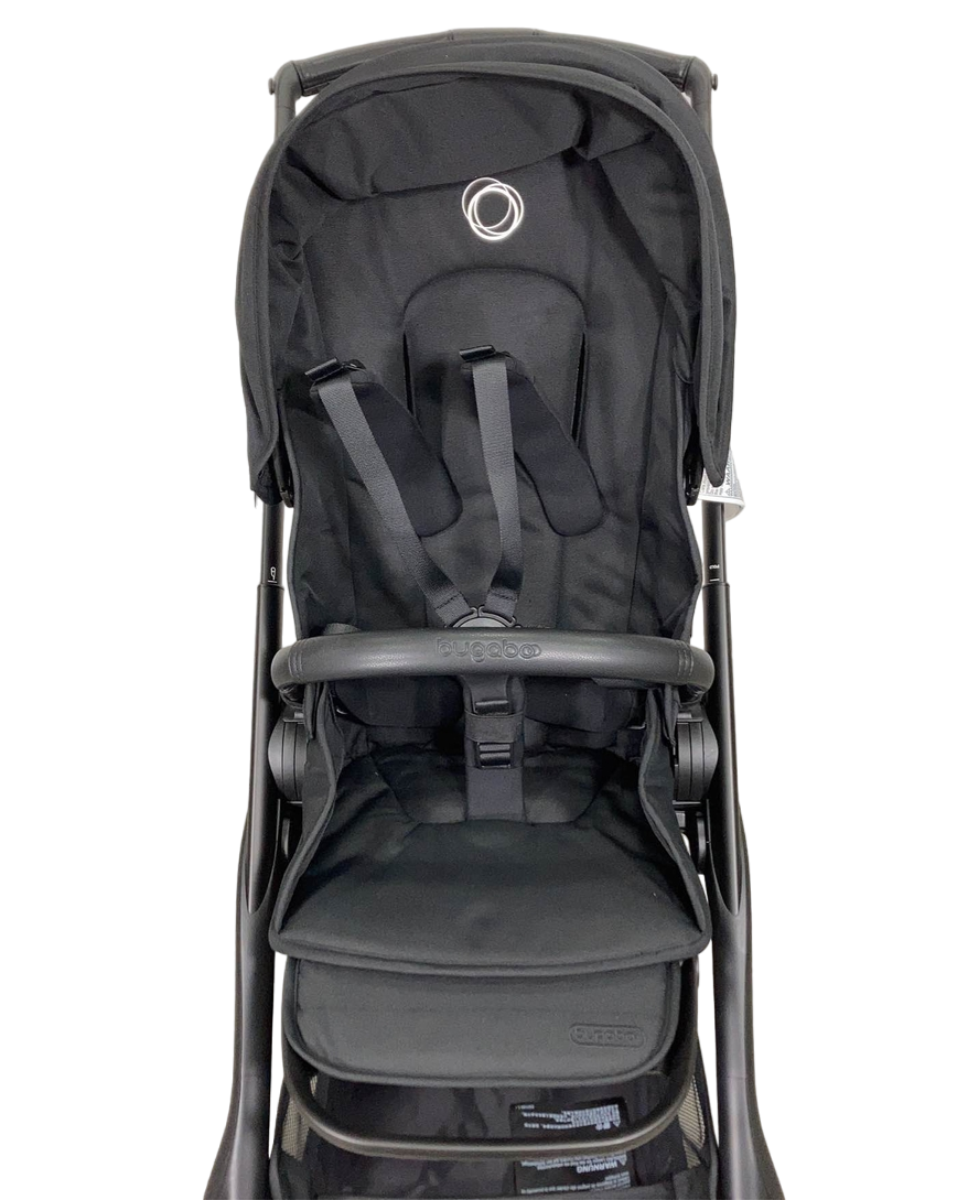 Bugaboo Dragonfly Bassinet and Seat Stroller, 2023, Black, Midnight Black, Midnight Black