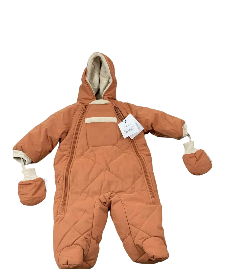 7 A.M. Enfant Benji Snowsuit Bebe, 6-12m, Spiced Quilted