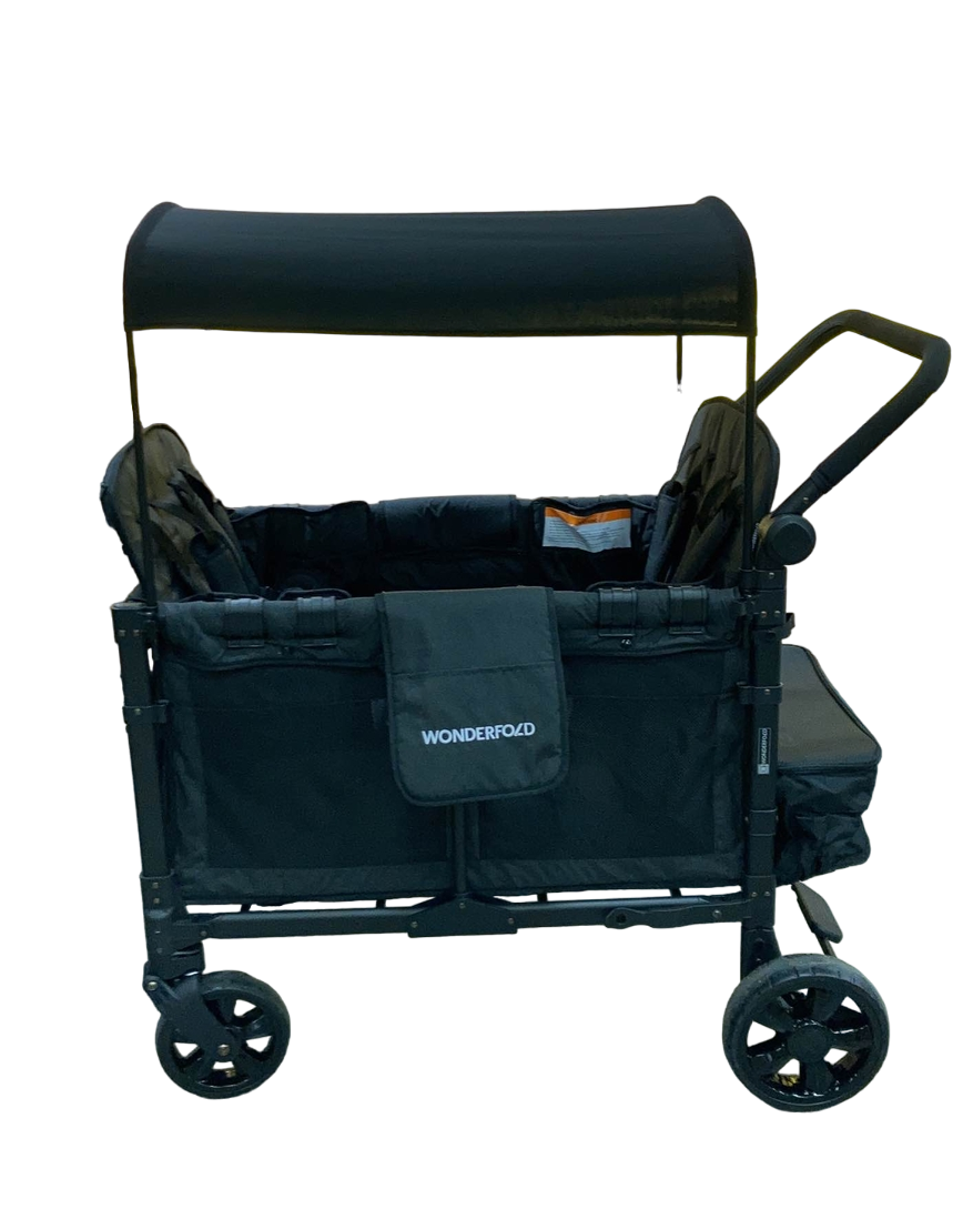 Wonderfold W4 Elite Stroller Wagon, 2023, Volcanic Black