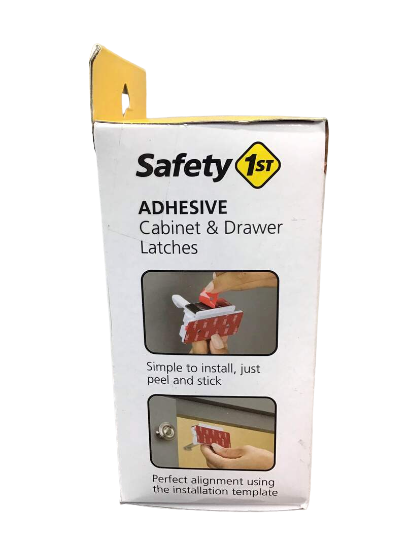 Safety 1st Adhesive Cabinet & Drawer Latches, 4 Pack