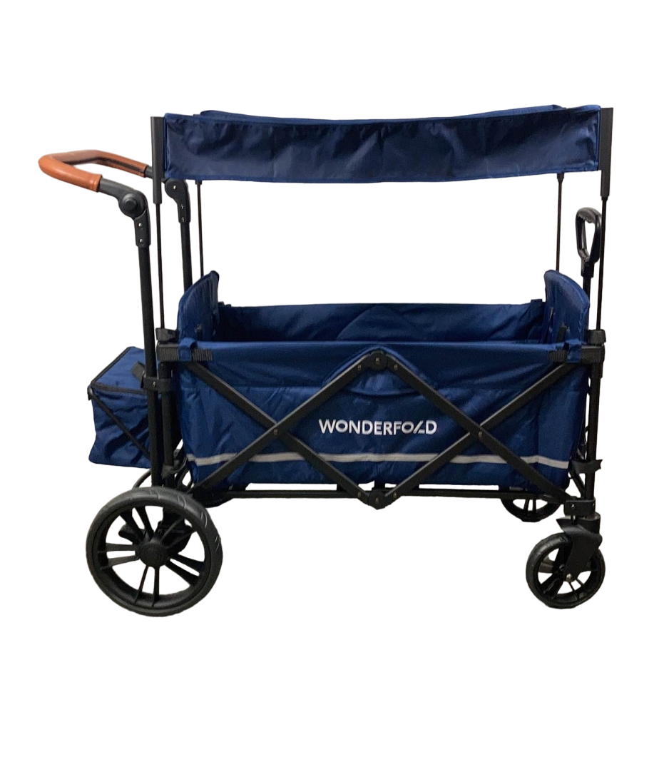 Wonderfold X2 Push + Pull Double Stroller Wagon, 2023, Sapphire Navy