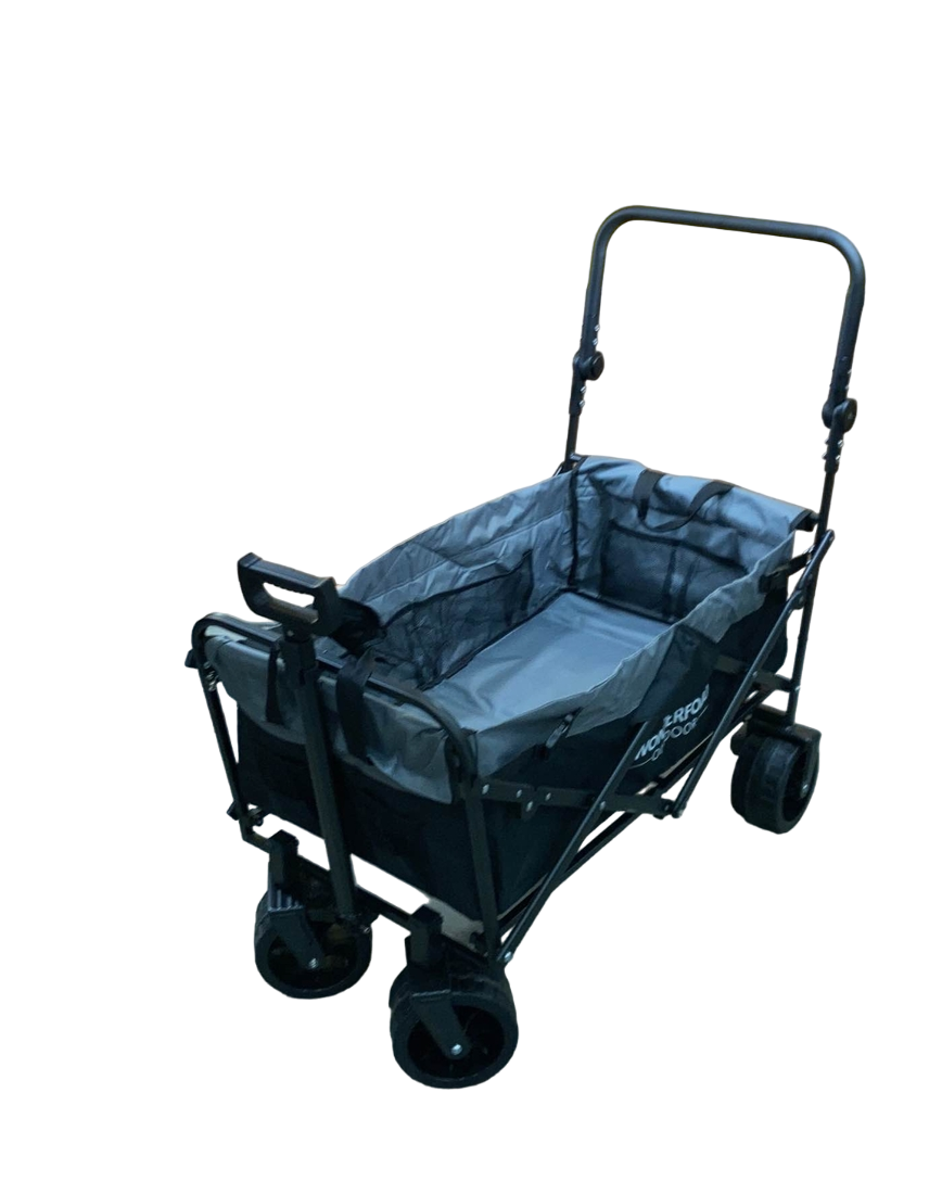 Wonderfold S3 Outdoor Utility Wagon, Black