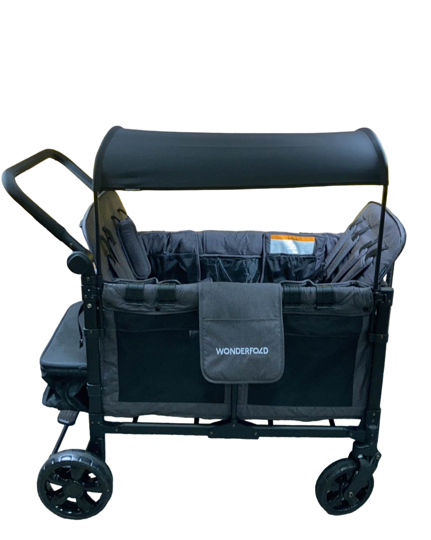 Wonderfold W4 Elite Stroller Wagon, Charcoal Gray, 2023