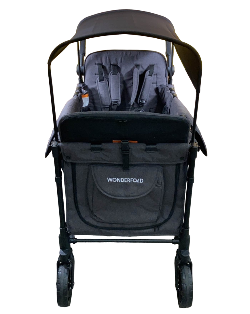 Wonderfold W4 Elite Stroller Wagon, Charcoal Gray, 2023