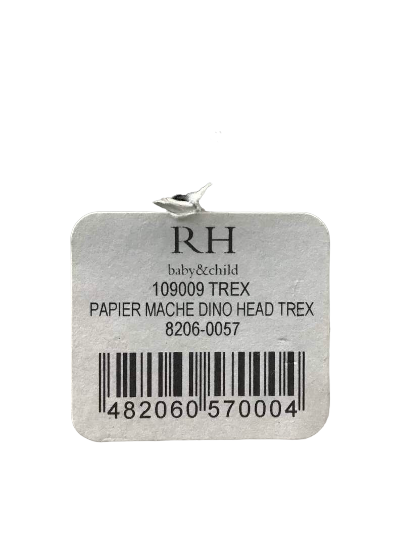 RH Baby & Child Paper Mache Dino Head Trex