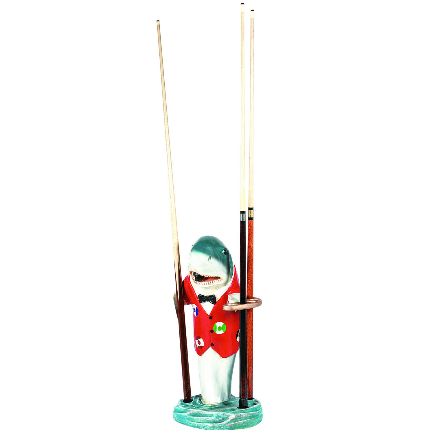 Red Shark Pool Cue Holder