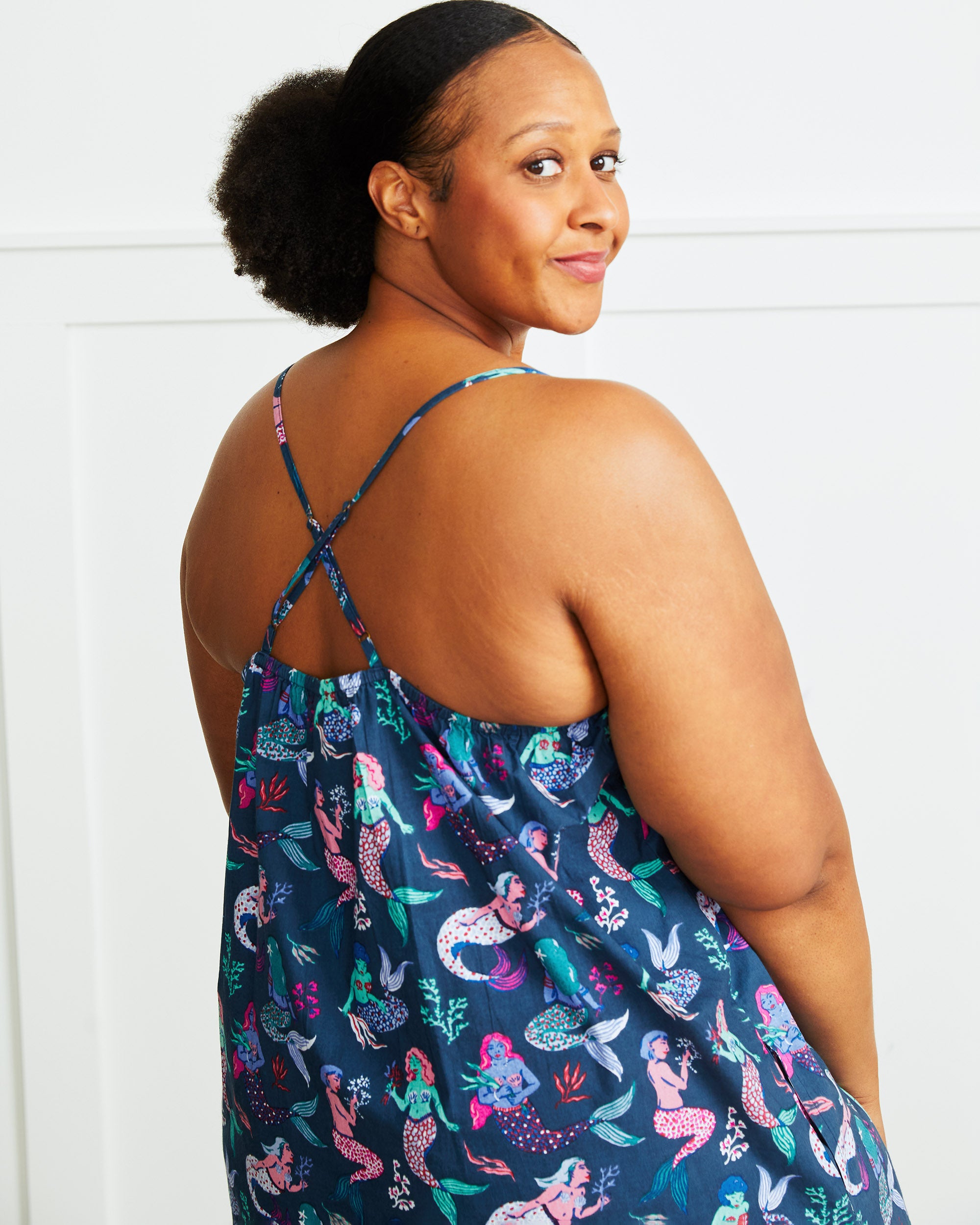 Mythical Mermaids Cami Nightgown Shoreline Blue