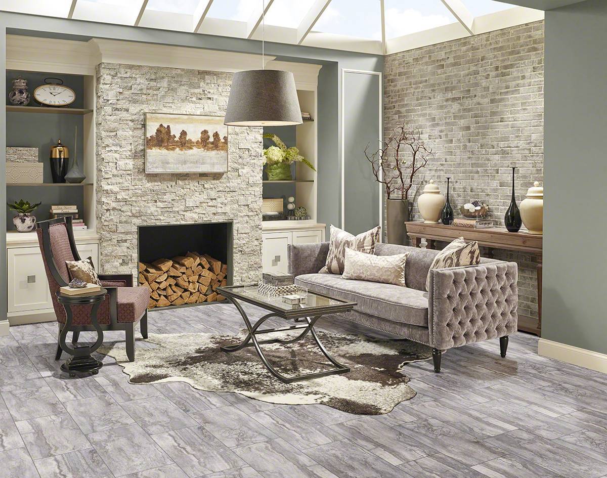 Pietra Porcelain Tile Collection Bernini Carbone - 3