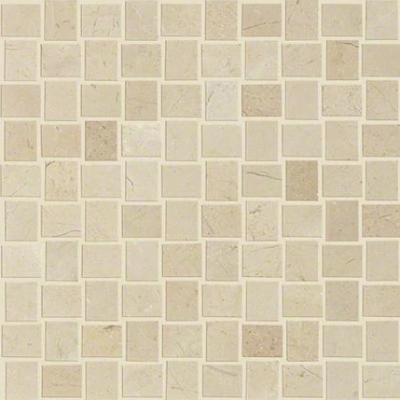 Shaw Tile Chateau Basket Weave Crema Marfil 12x12