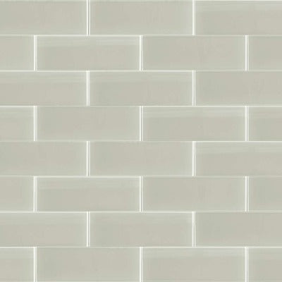 Shaw Tile Cardinal Mist 8x24 Glass Wall