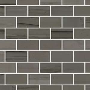 Shaw Tile Chateau 2x4 Beveled Edge Urban Grey 12x12