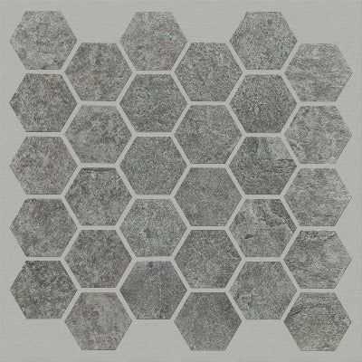 Shaw Tile Crown Smoke Hexagon Mosaic