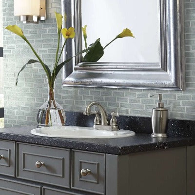 Shaw Tile Geoscapes Light Grey Linear Mosaic