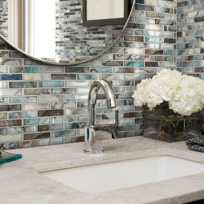 Shaw Tile Mercury Glass Mica Wall