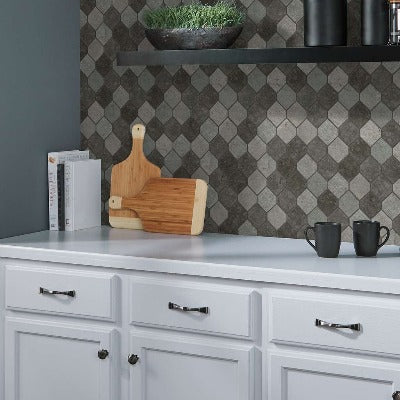 Shaw Tile Boca Milly Gray Stretch Hexagon Mosaic