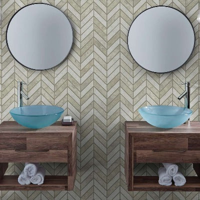 Shaw Tile Boca Thala Gray Chevron