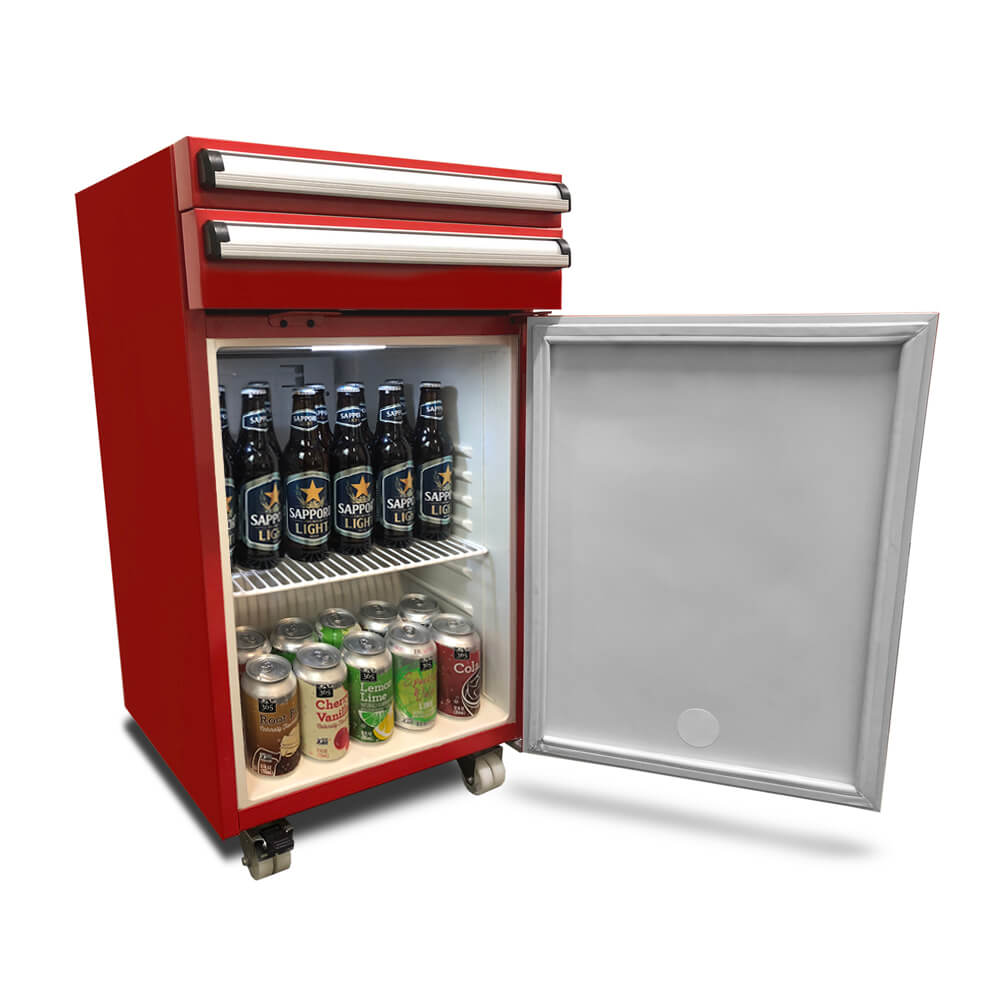 Whynter Portable 1.8 cu.ft. Tool Box Refrigerator with 2 Drawers and Lock - TBR-185SR