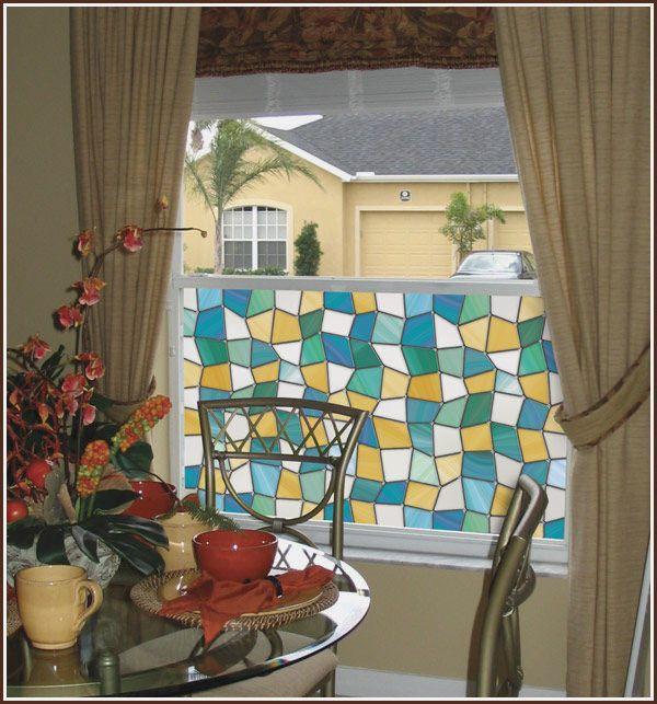 Mirage Stained Glass Window Film Sale | Privacy (Static Cling)