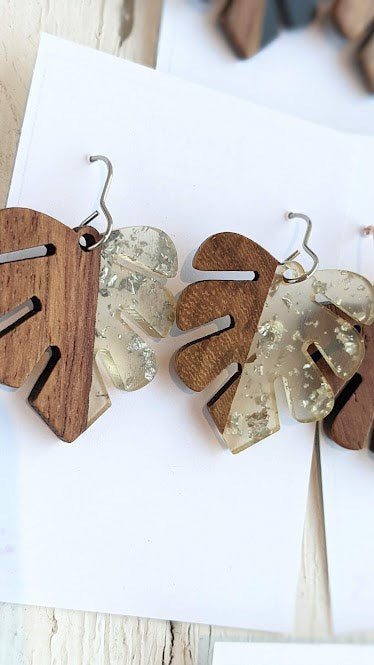 Wood Leaf Dangle Collection