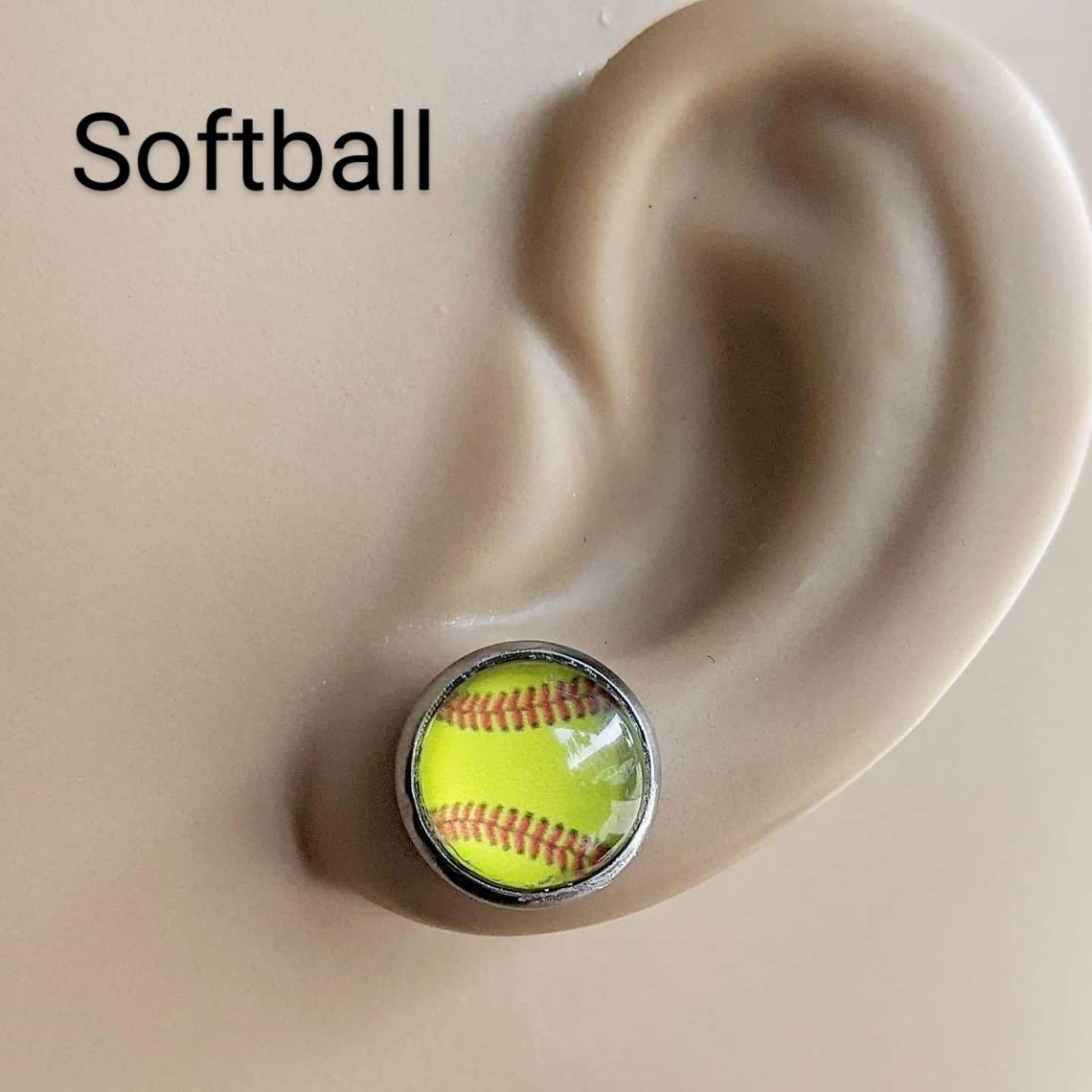 Sports Stud Earrings - Stainless Steel