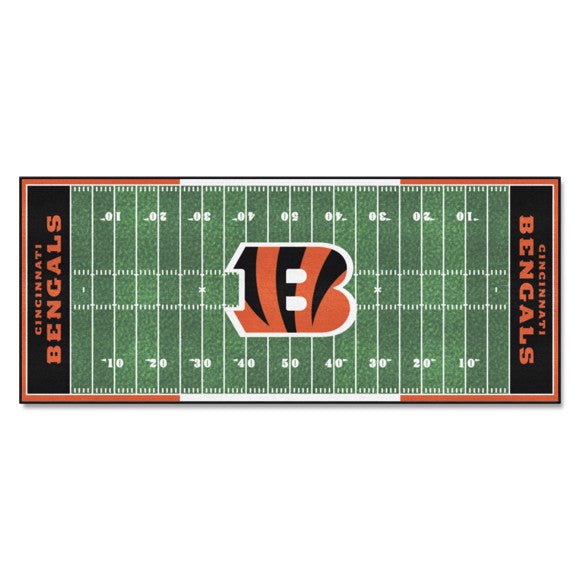 Cincinnati Bengals Football Field Runner Mat / Rug by Fanmats