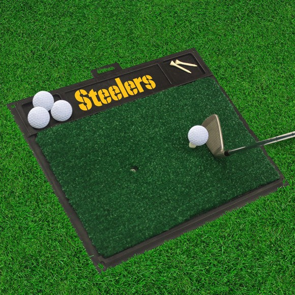 Pittsburgh Steelers Wordmark Golf Hitting Mat by Fanmats