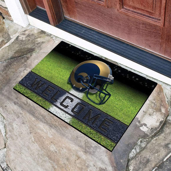 Los Angeles Rams Crumb Rubber Door Mat by Fanmats