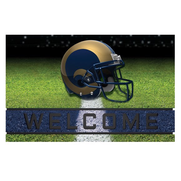 Los Angeles Rams Crumb Rubber Door Mat by Fanmats