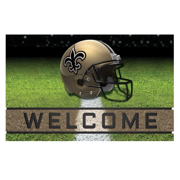 New Orleans Saints Crumb Rubber Door Mat by Fanmats