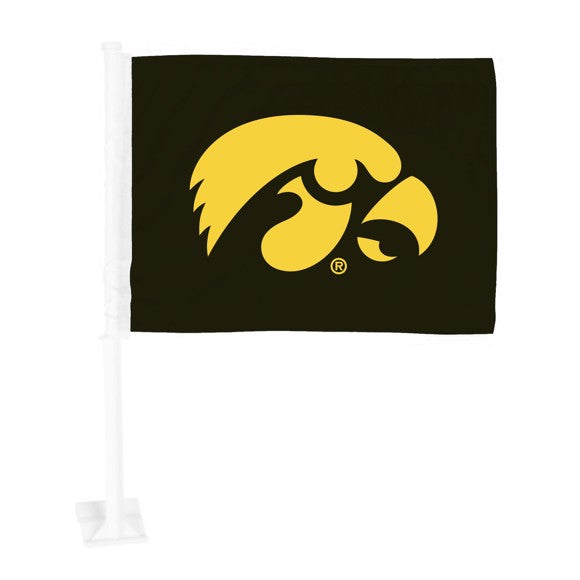 Iowa Hawkeyes Logo Car Flag by Fanmats