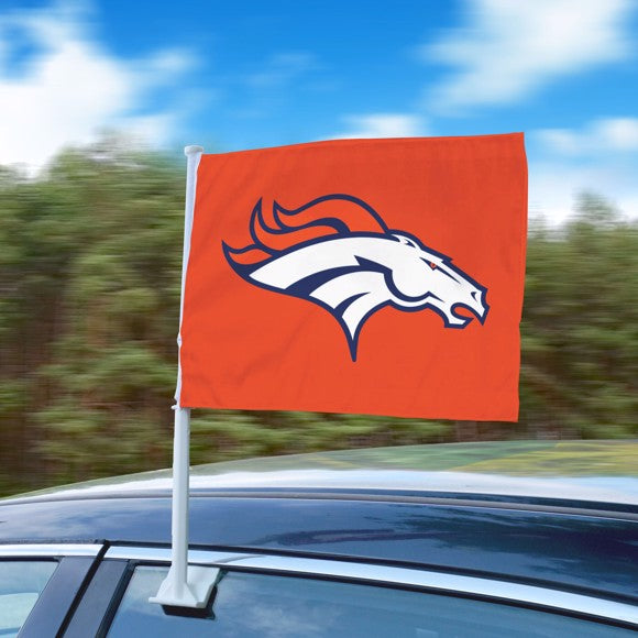 Denver Broncos Logo Car Flag by Fanmats