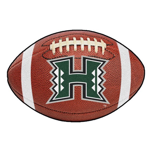 Hawaii Rainbow Warriors Football Rug / Mat by Fanmats