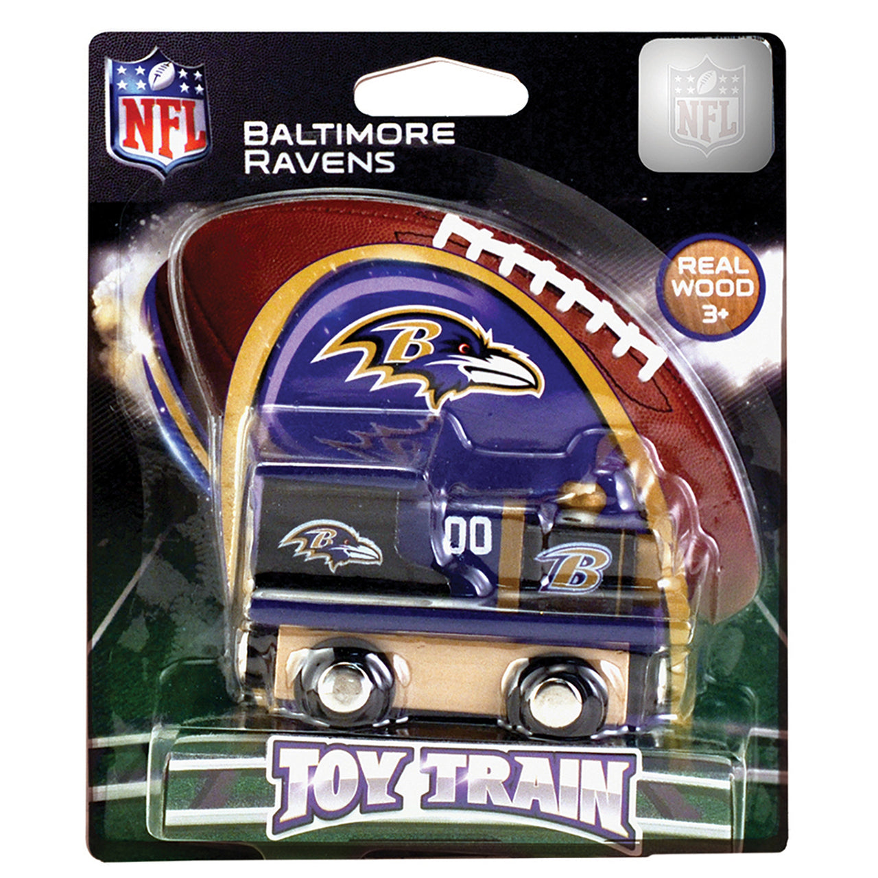 Baltimore Ravens Wooden Toy Train Engine by Masterpieces