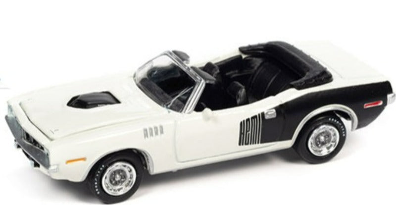 1971 Plymouth Barracuda Convertible White with Black HEMI Limited Edition to 7418 pcs. 