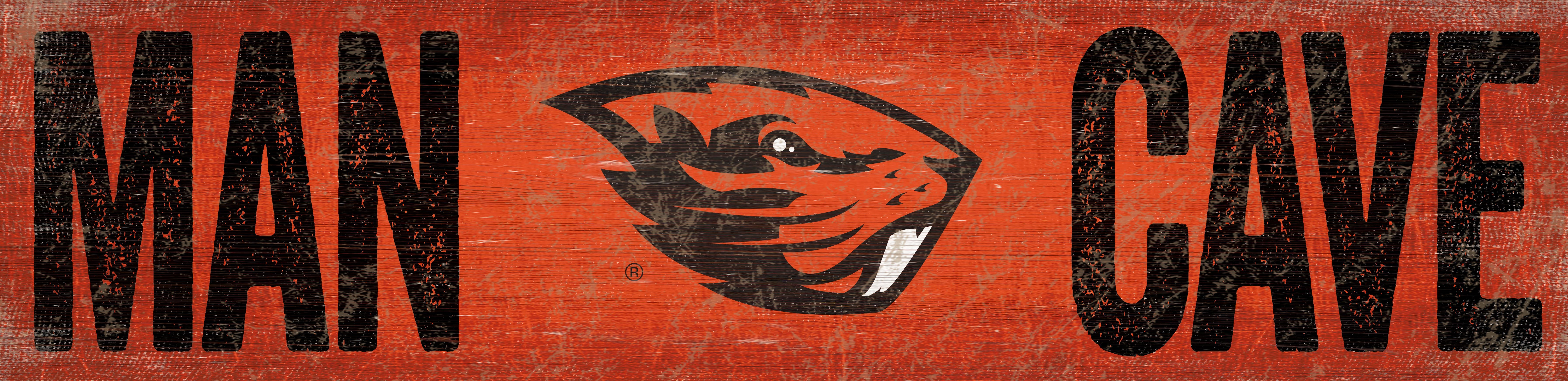 Oregon State Beavers Man Cave Sign by Fan Creations